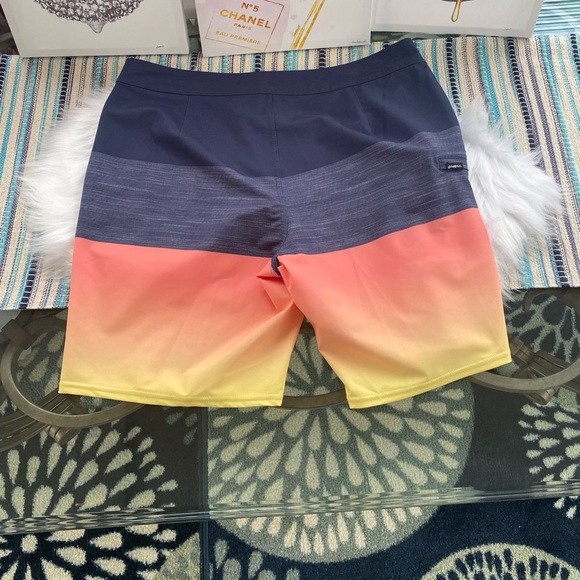 Nwt MENS O'Neill Blue and Orange Board Shorts - Picture 2 of 14